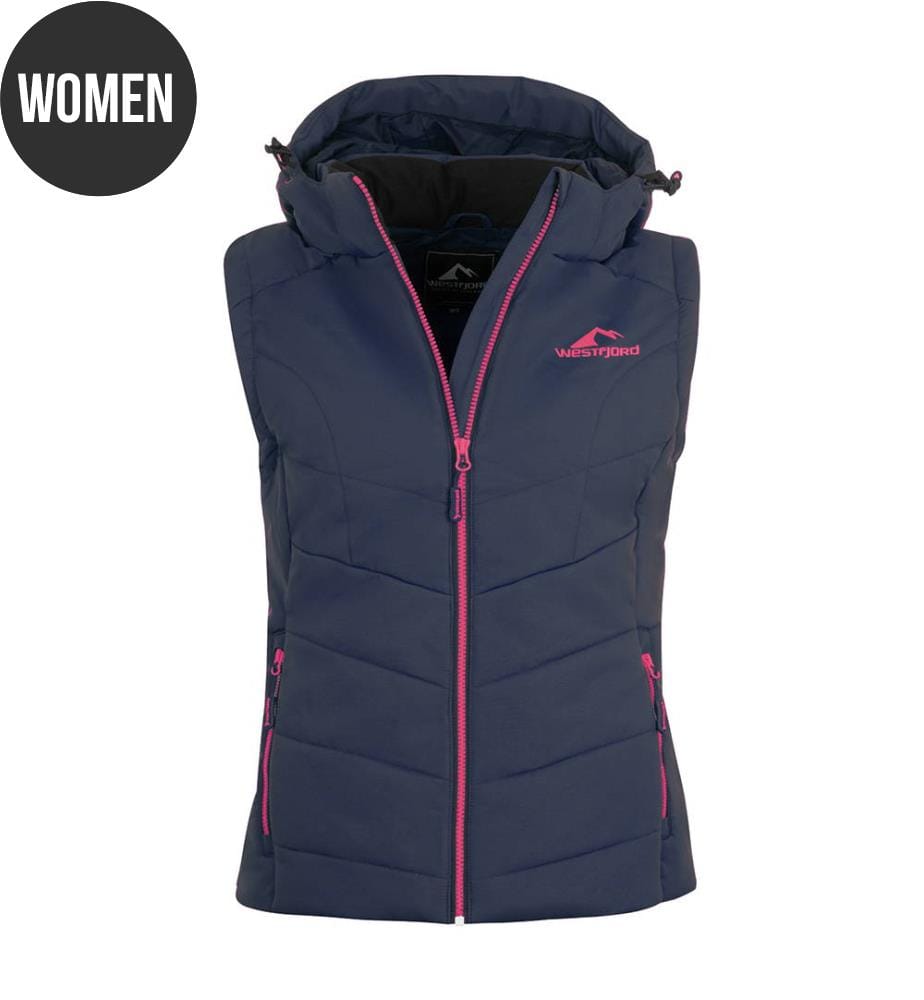 Weste Krafla - Marinblau Und Fuchsia