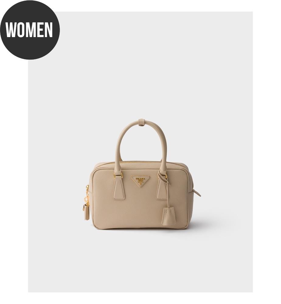 Petit sac à main Saffiano - Travertin