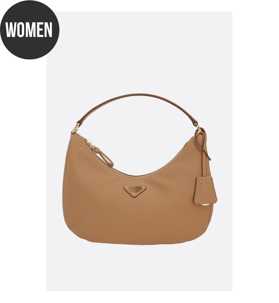 Petit sac hobo en cuir souple – Beige