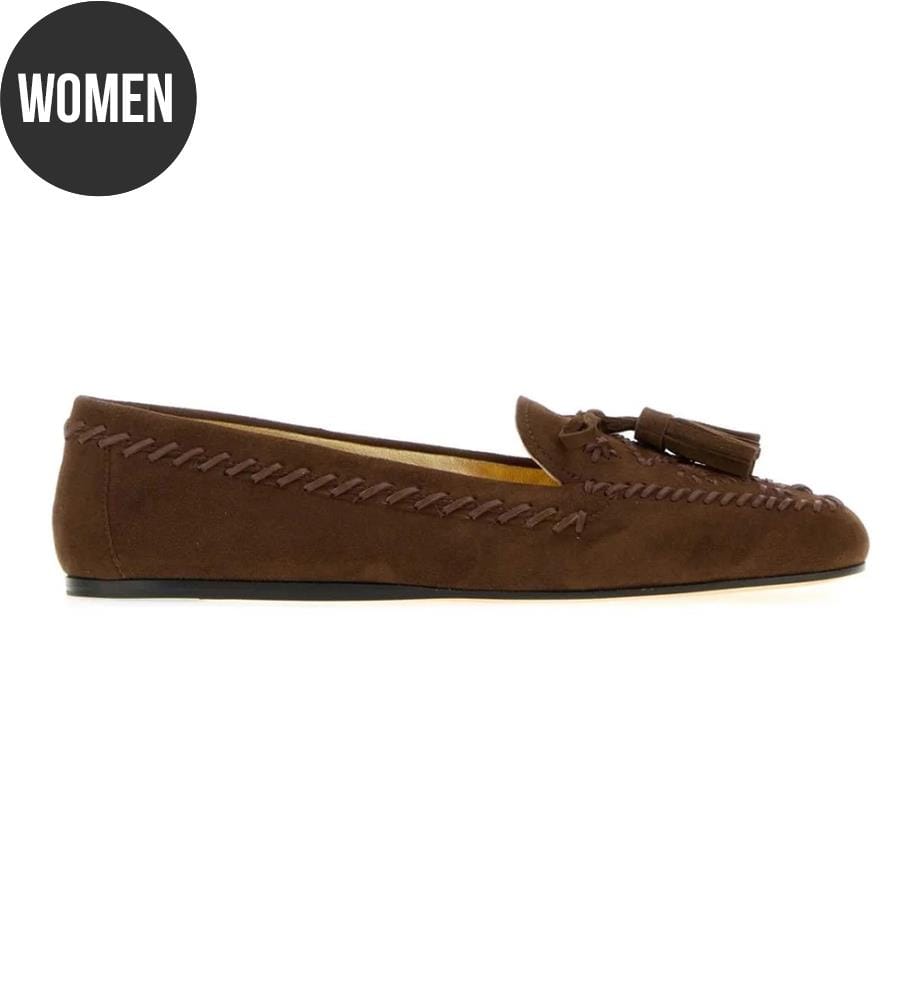 Brown Suede Loafers - Brown