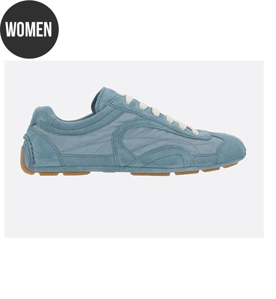 Baskts Montecarlo Re-Edition 2005 en nylon et daim – Bleu