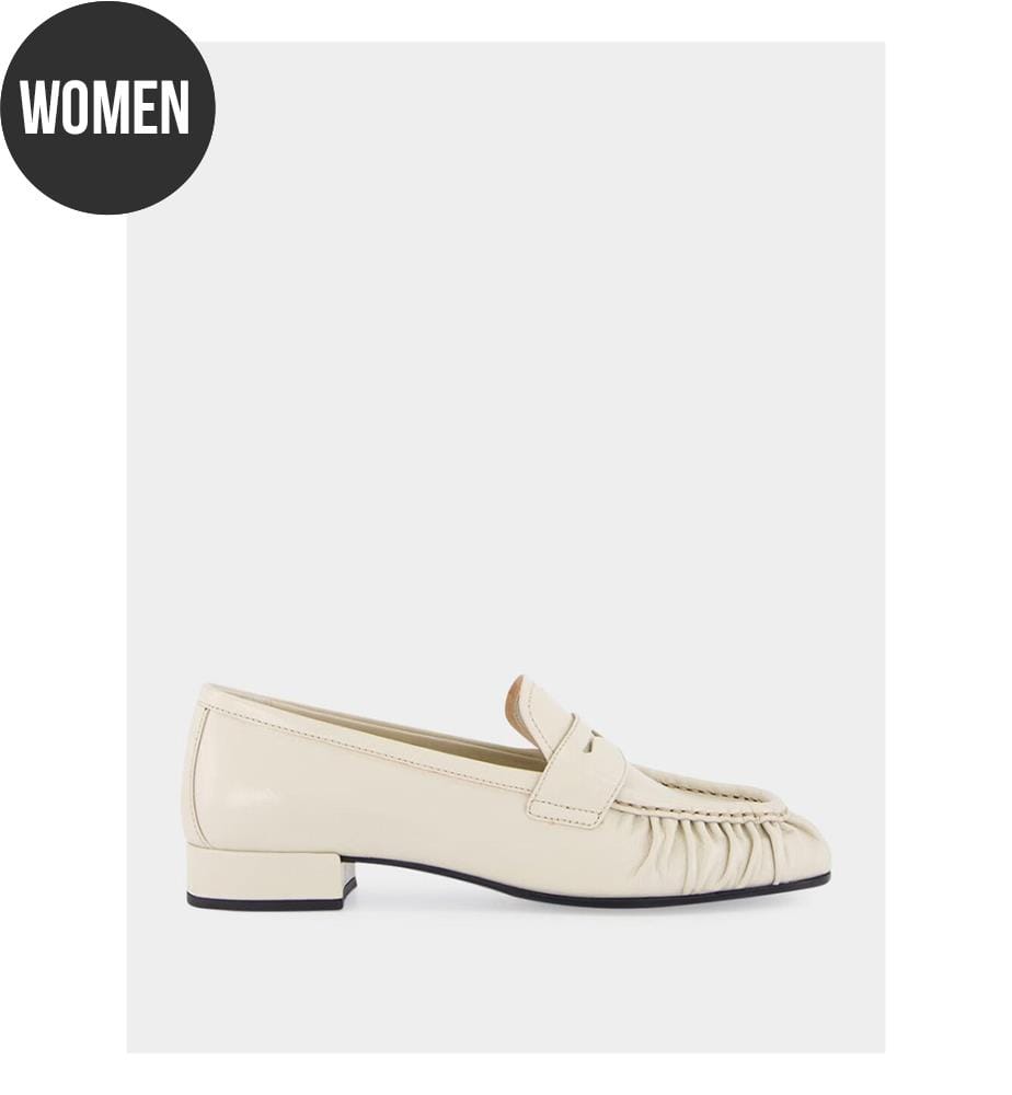 Mocassins en cuir - Ivoire