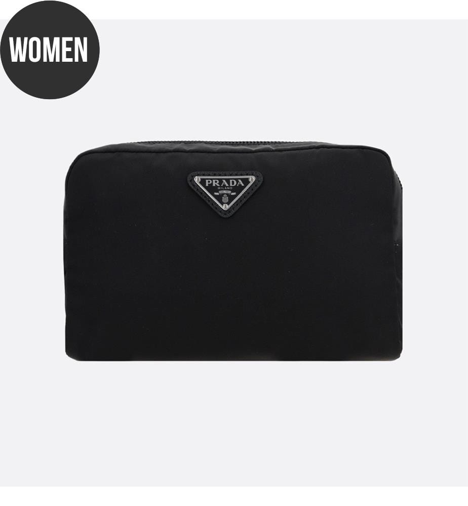 Petite trousse de maquillage en Re-Nylon - Noir