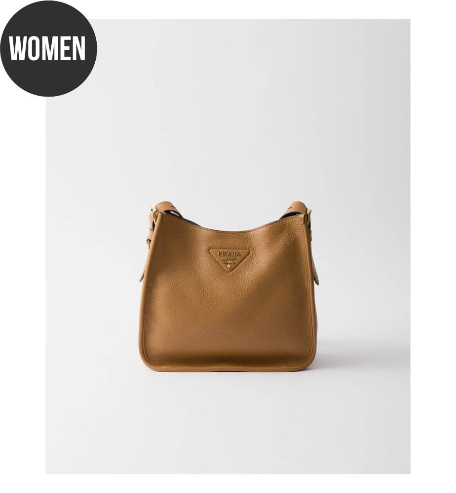 Borsa media in pelle - Caramello