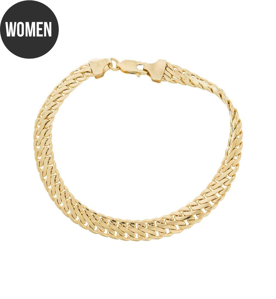 Mesh-Armband Ares - Gelbgold 375/1000