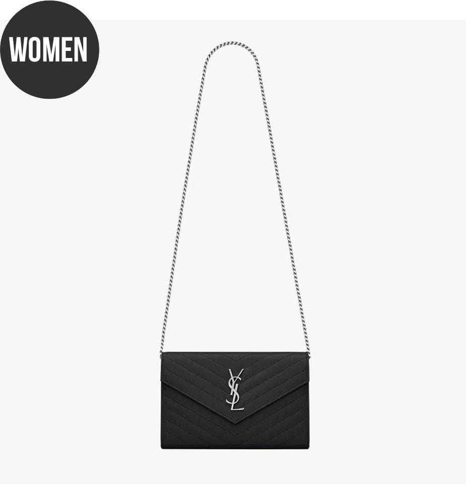 Cassandre Classic Wallet in grained leather - Black