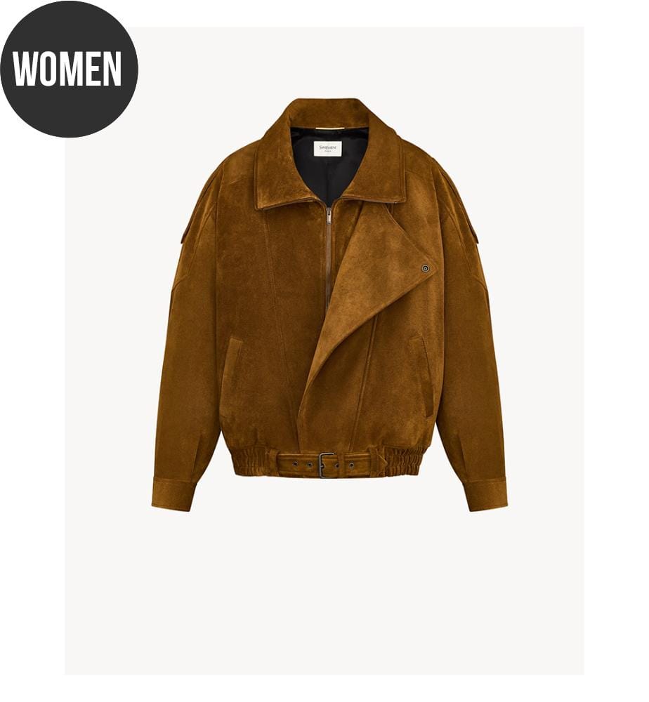 Vintage-Lederjacke im Pilotenstil aus gespaltenem Leder – Braun