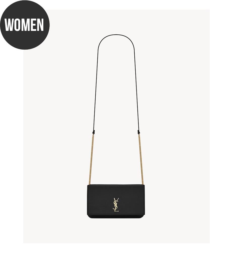 Borsa a tracolla CASSANDRE in pelle liscia - Nero
