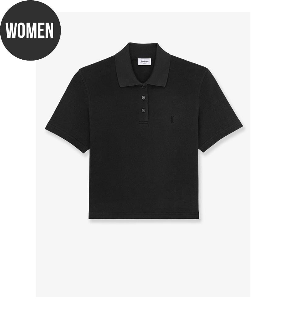 Polo in cotone piqué Cassandre - Nero