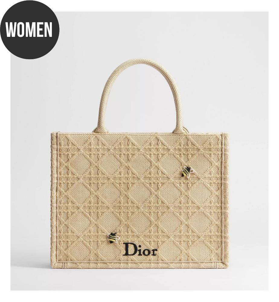 Book Tote-Tasche aus Kalbsleder – Beige und mehrfarbig