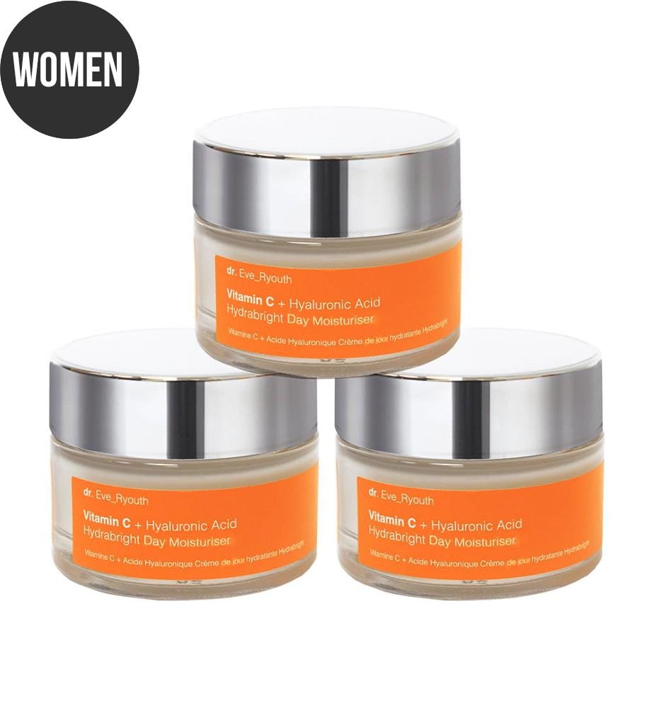 Moisturizing Day Cream Vitamin C + Hyaluronic Acid - 3 x 50 ml