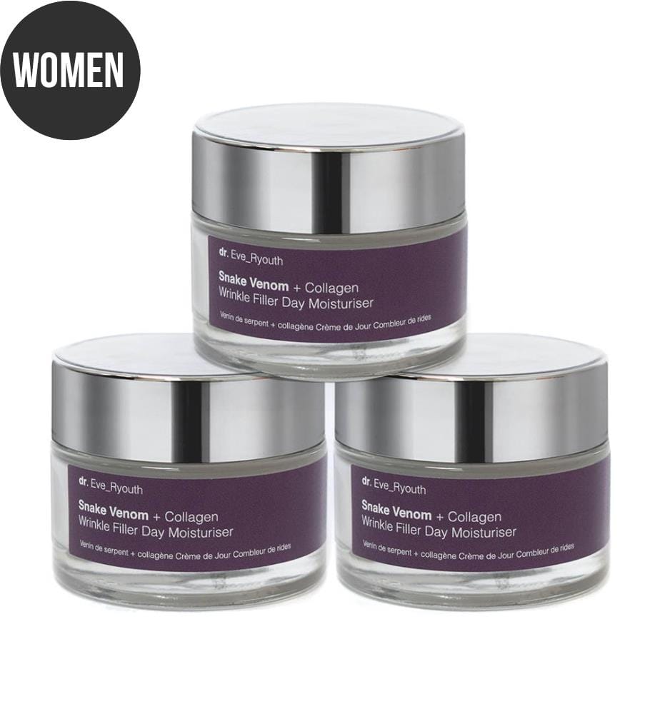 Anti-Wrinkle Day Cream Snake Venom + Collagen - 3 x 50 ml