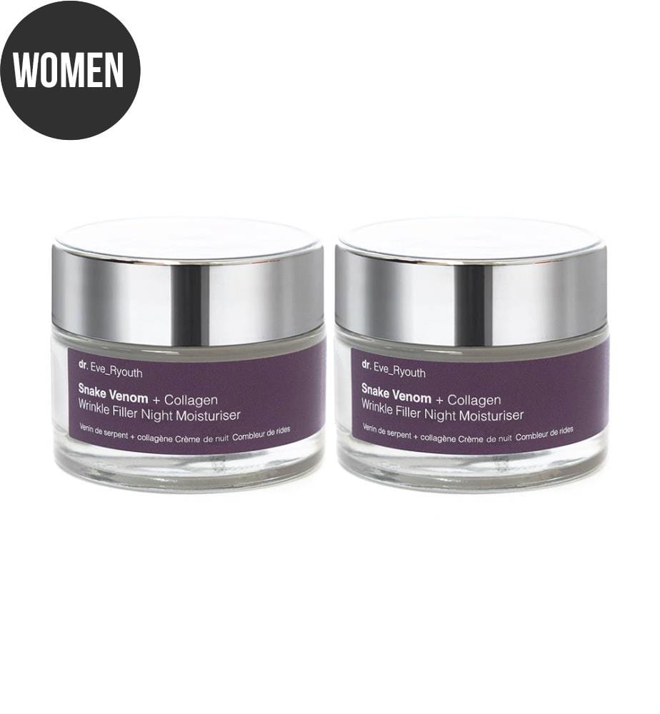 Anti-Falten Nachtcreme Snake Venom + Collagen - 2 x 50 ml