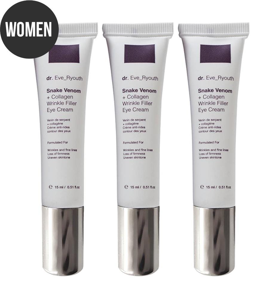 Anti-Falten Augenkonturencreme Snake Venom + Collagen - 3 x 15 ml