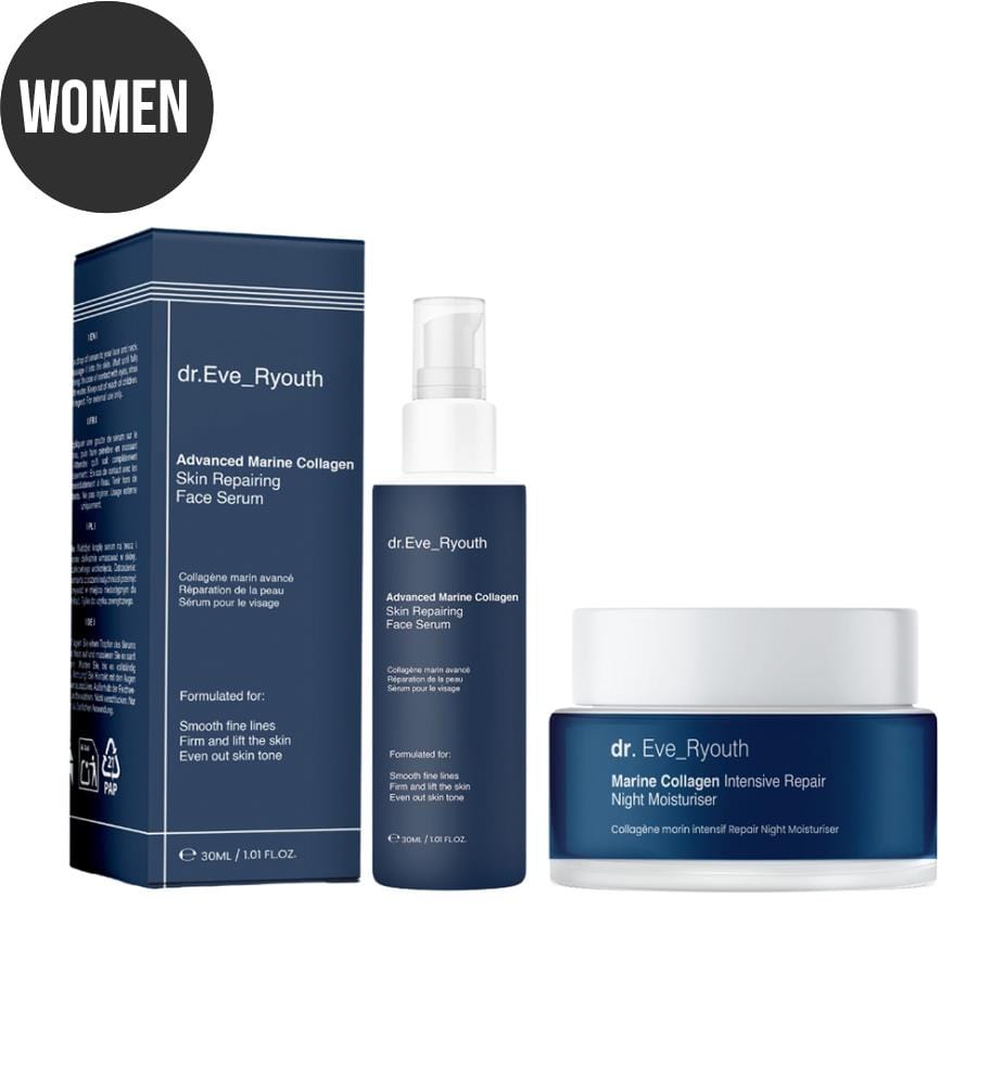 Advanced Marine Collagen Repair Face Serum + Marine Collagen Intensive Repair Night Cream - 30 ml + 50 ml