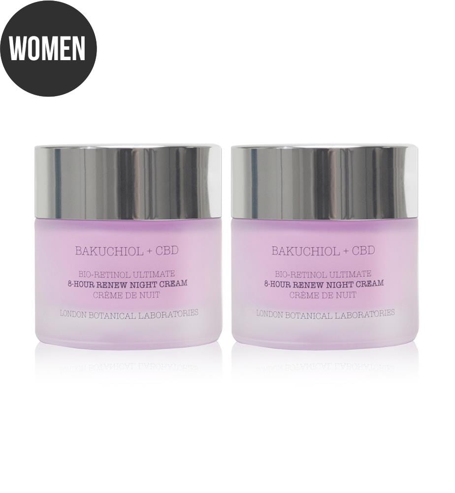 2er-Set Nachtcremes Bakuchiol + CBD - 2 x 50 ml