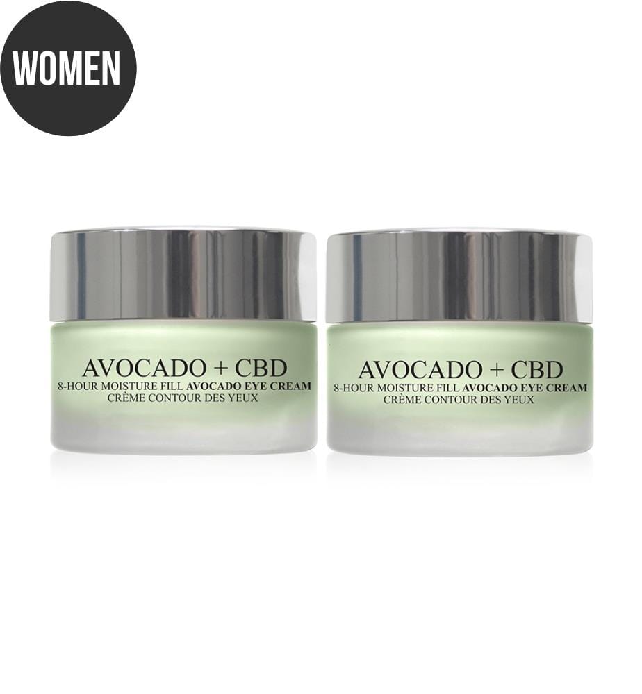 2er-Set Anti-Falten Augenkonturencremes Avocado + CBD - 2 x 15 ml