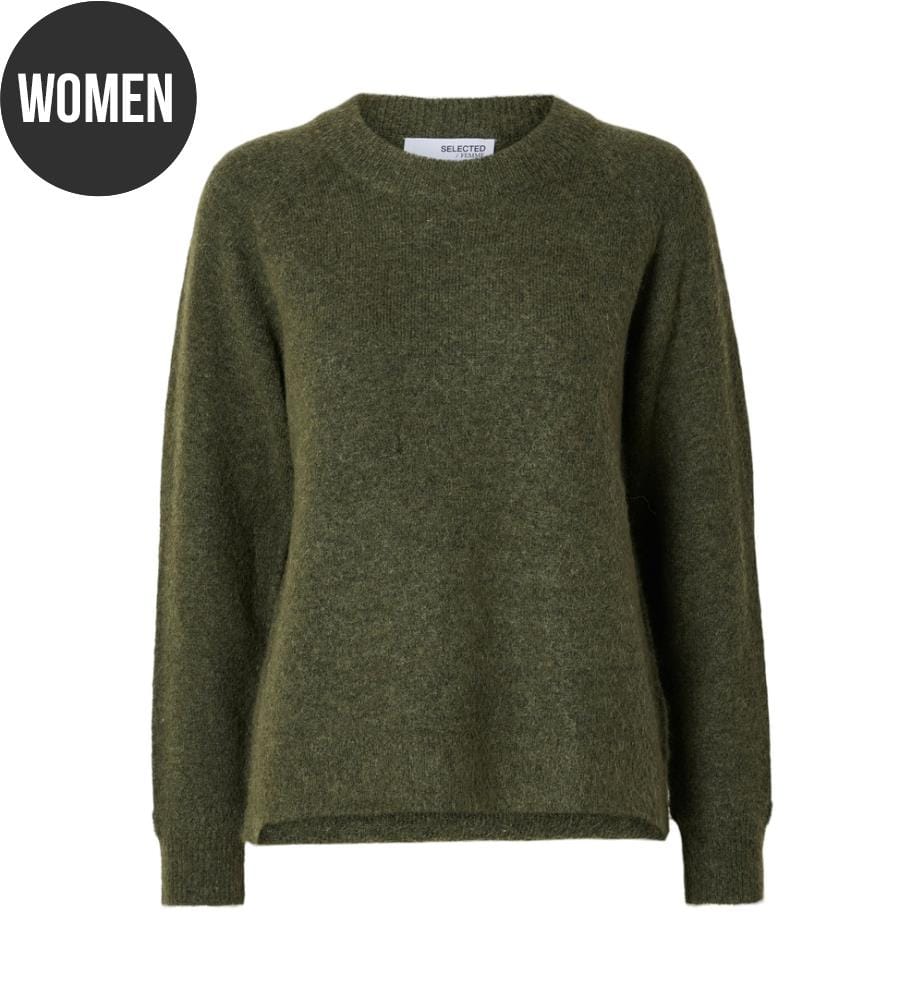 Pullover - Olive Kalamata meliert