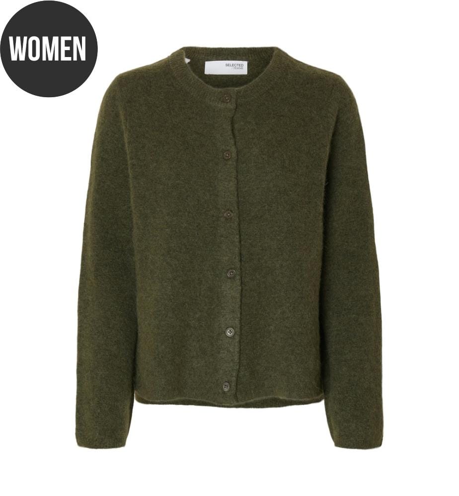 Strickjacke - Olive Kalamata meliert