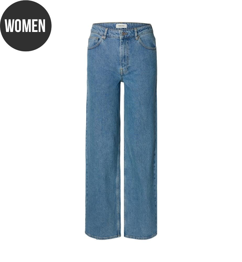 Weite Jeans – Hellblau