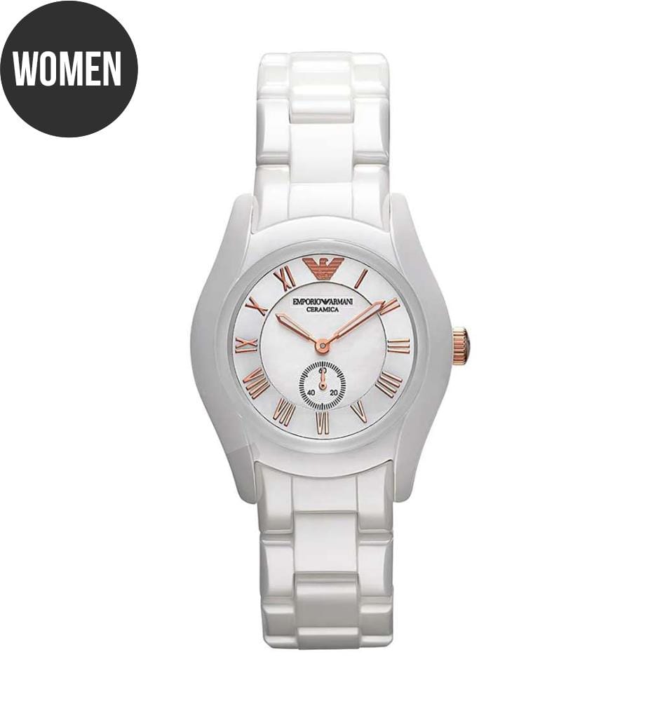 Montre à Quartz Blanc AR1418 - 28 mm