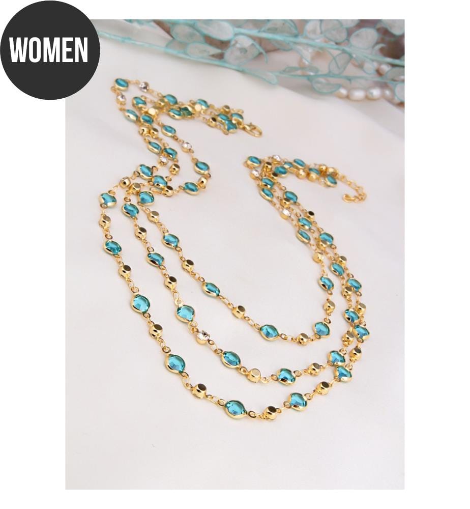 Collana in cristallo - Blu