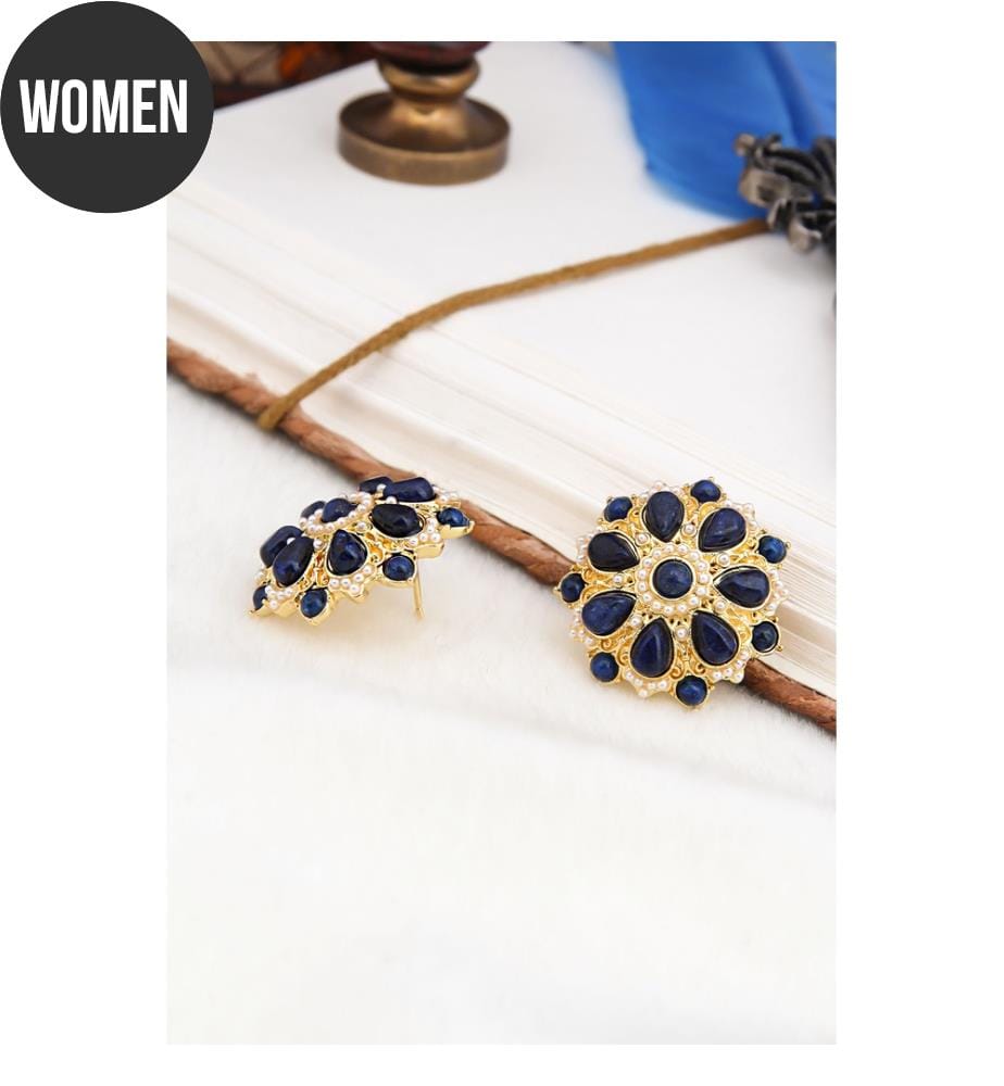 Orecchini Lapis - Blu navy