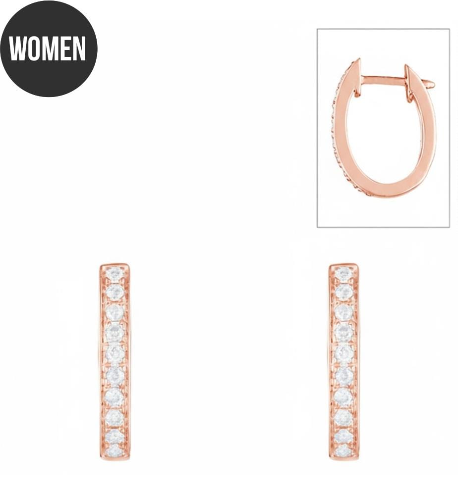 Ohrringe "Pure Seduction" Diamanten - Roségold