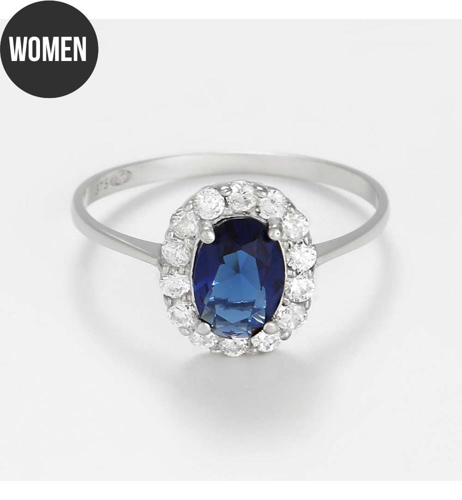 Ring Bleu Merveilleux - Weissgold 375/1000