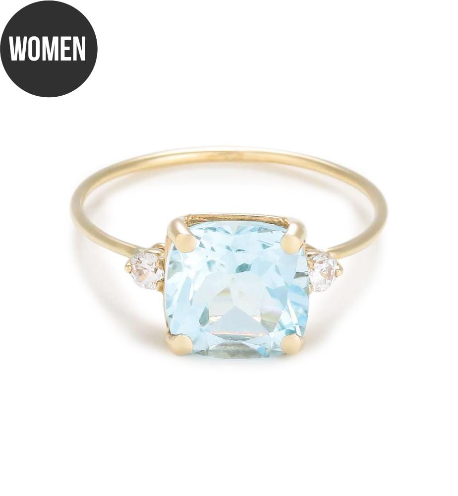 Ring Espoir - Topas und Gelbgold 375/1000
