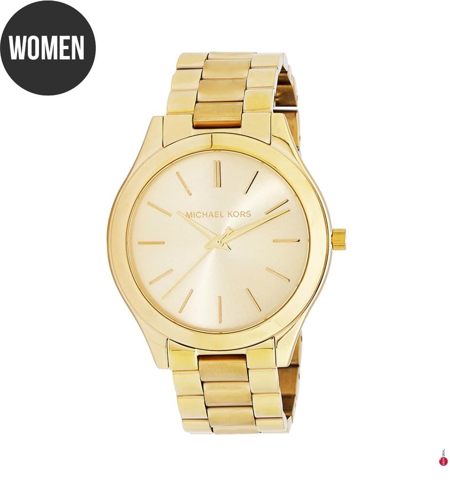 Uhr „Slim Runway“ – Goldfarben