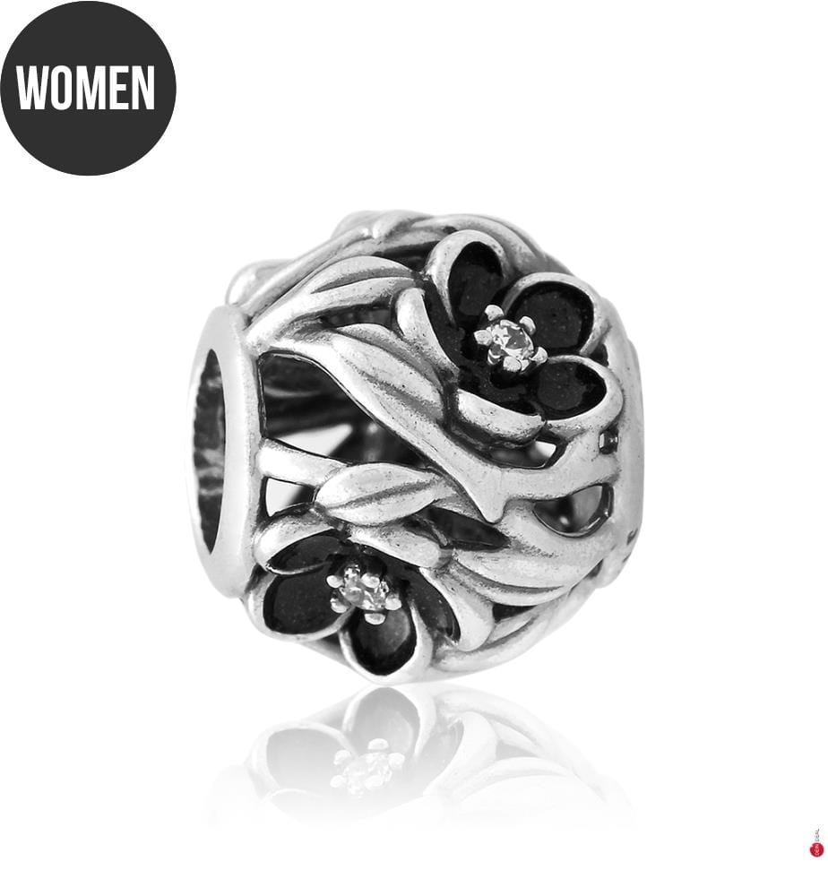 Charm Fleur Mystique - Argento