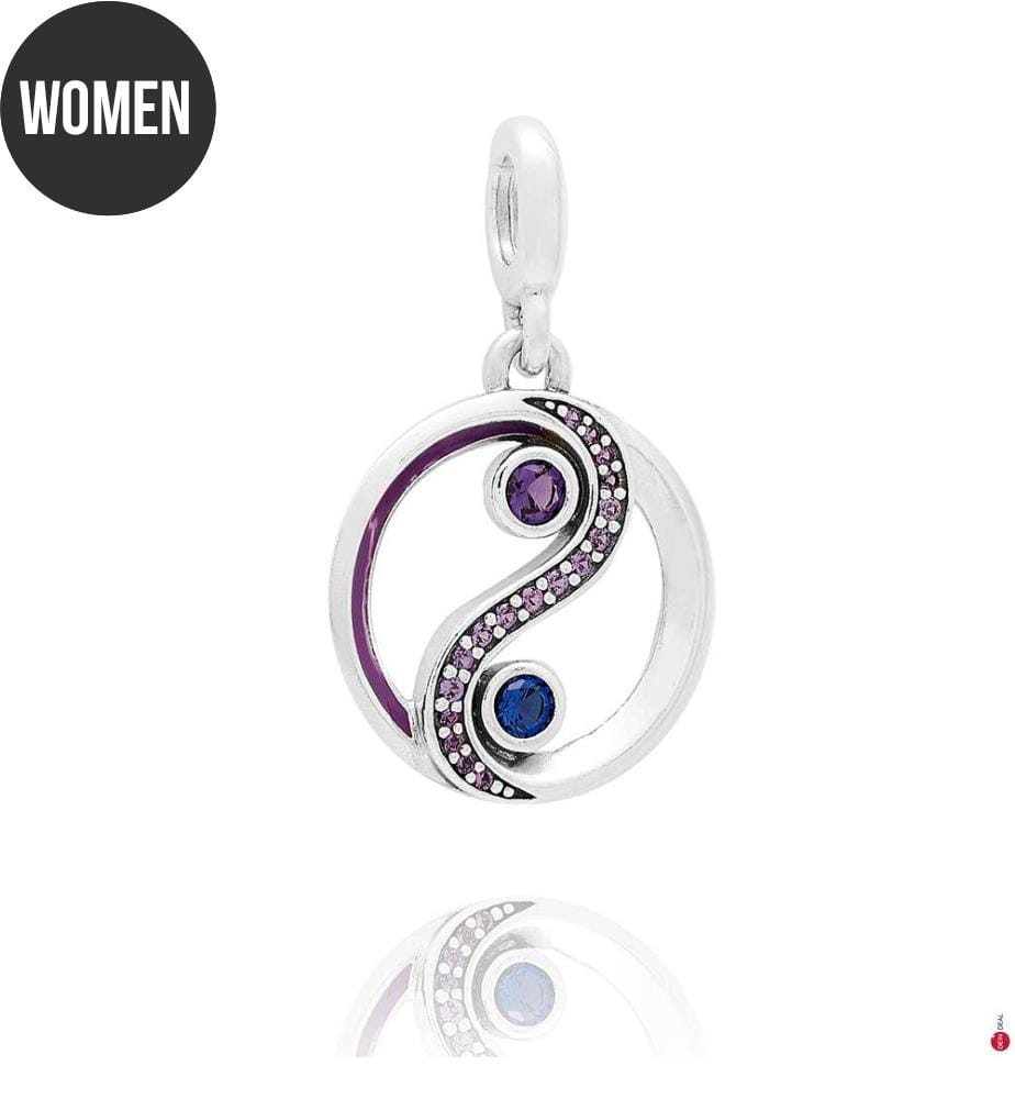 Charm Yin And Yang - Argento