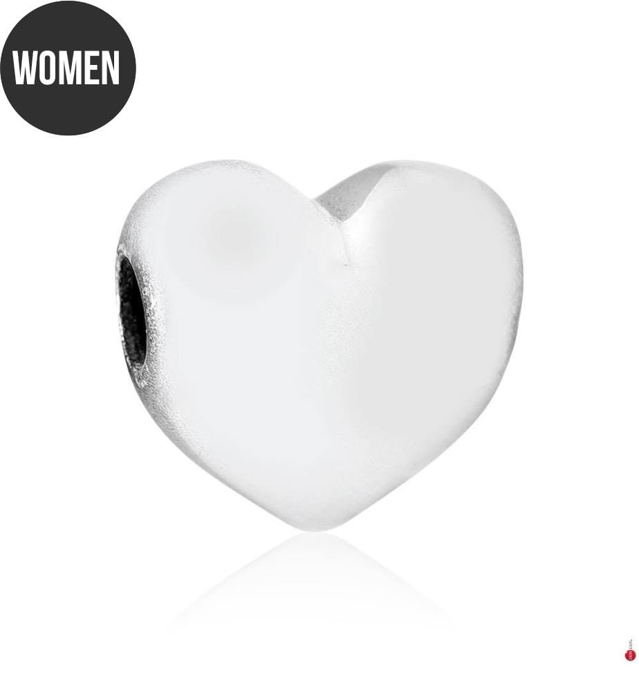 Grande Charm Cuore Gravable Be Love - Argento 925/1000e