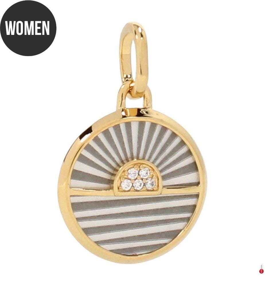 Charm con medaglione Sunrise - Oro