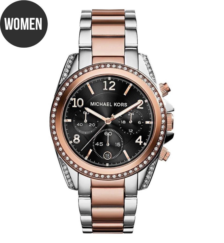 Rose Gold, Silber Stahl Quarzuhr - 39mm