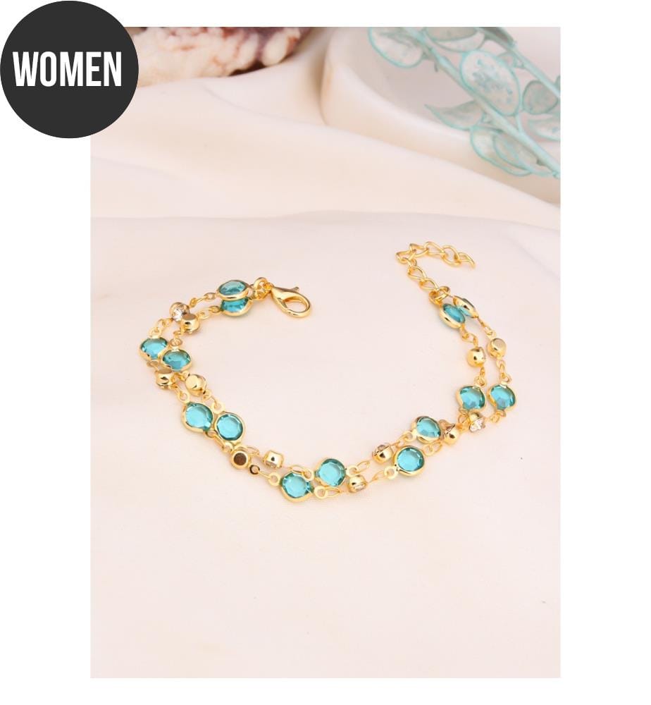 Bracelet en cristal - Bleu clair