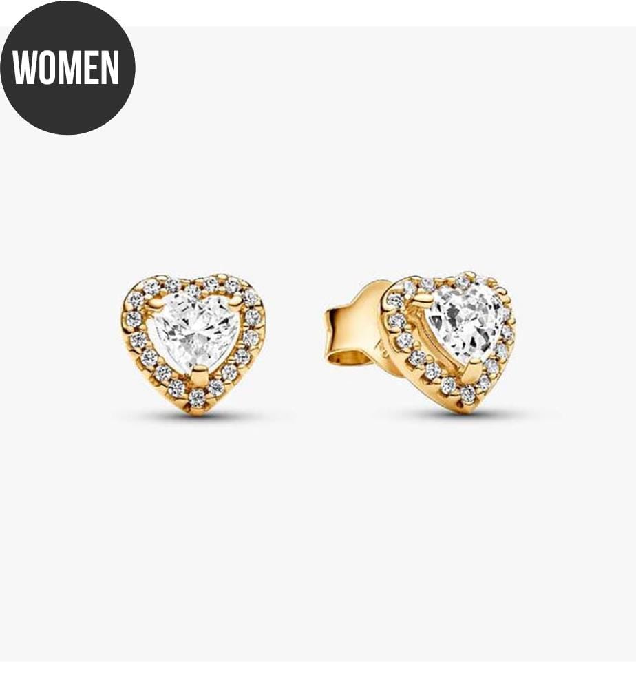 Orecchini a perno placcati oro 14k