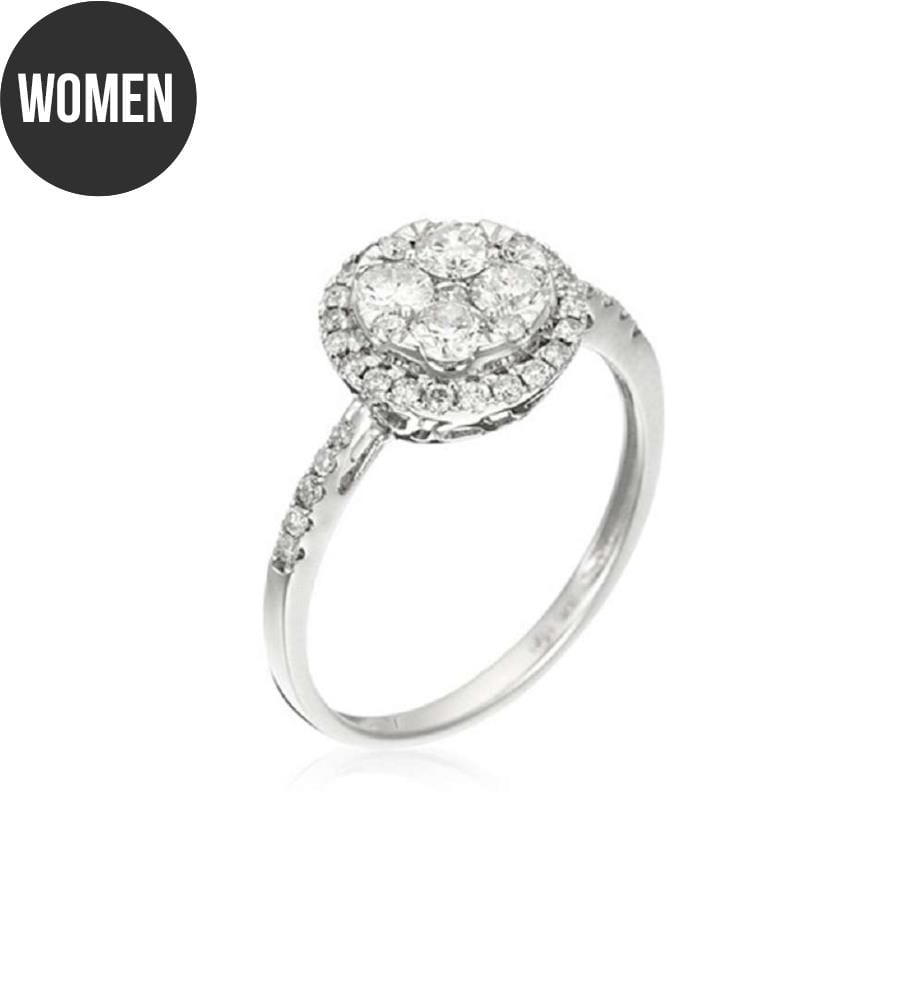 Anello Pompadour - Oro bianco 375/1000