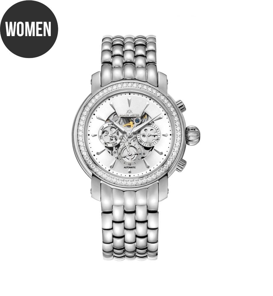 Montre automatique Princesse - Argenté