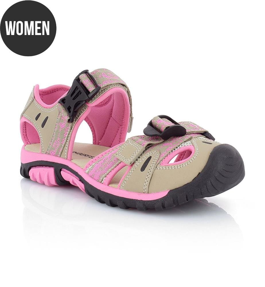 Sandals Cancun - Fuchsia and Beige