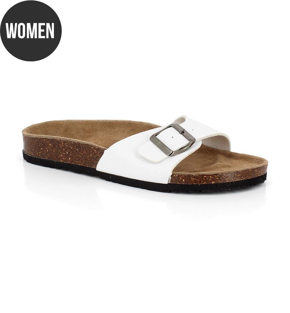 Mules Llanes - Blanc