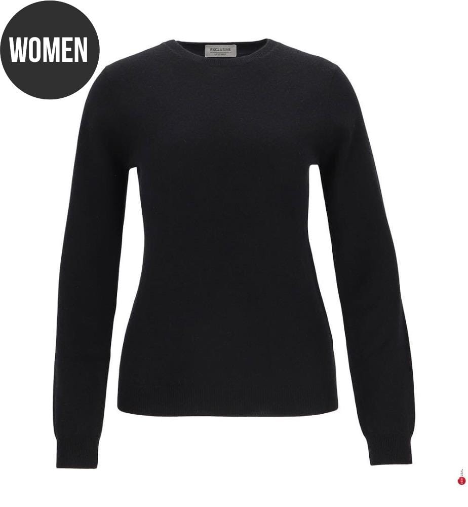 Pullover mit Rundhalsausschnitt – Schwarz