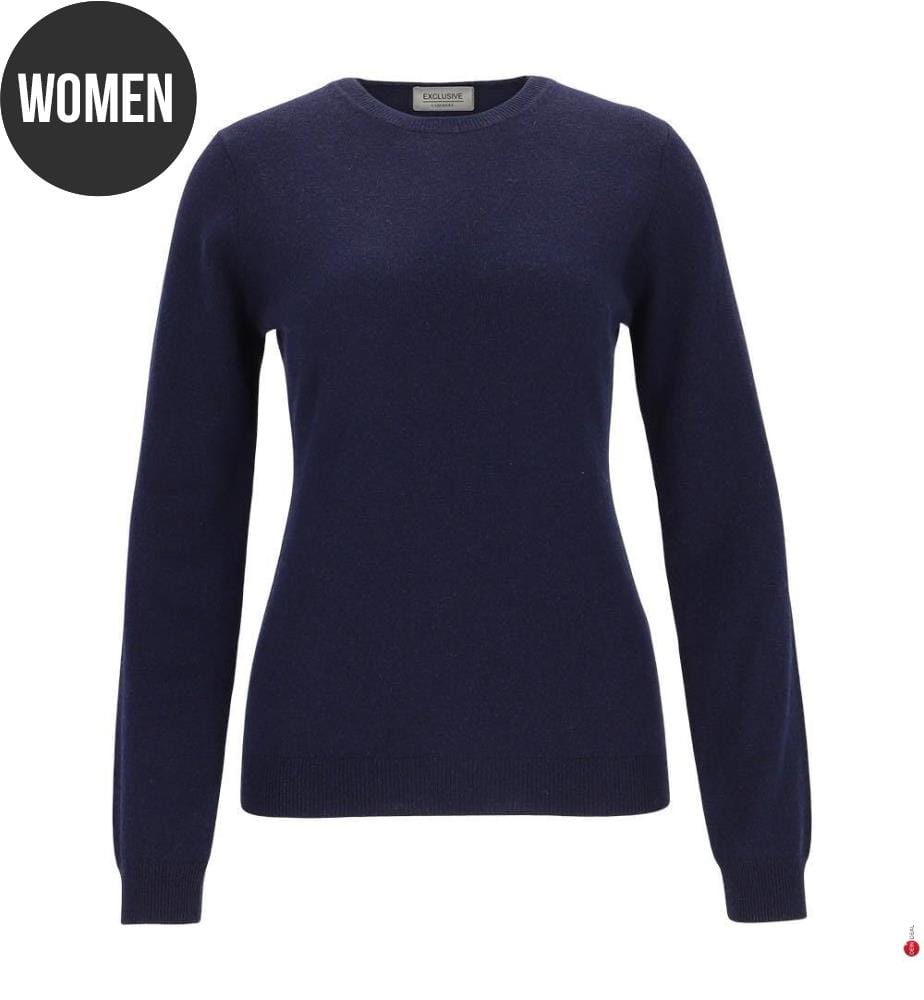 Pullover mit Rundhalsausschnitt – Marineblau
