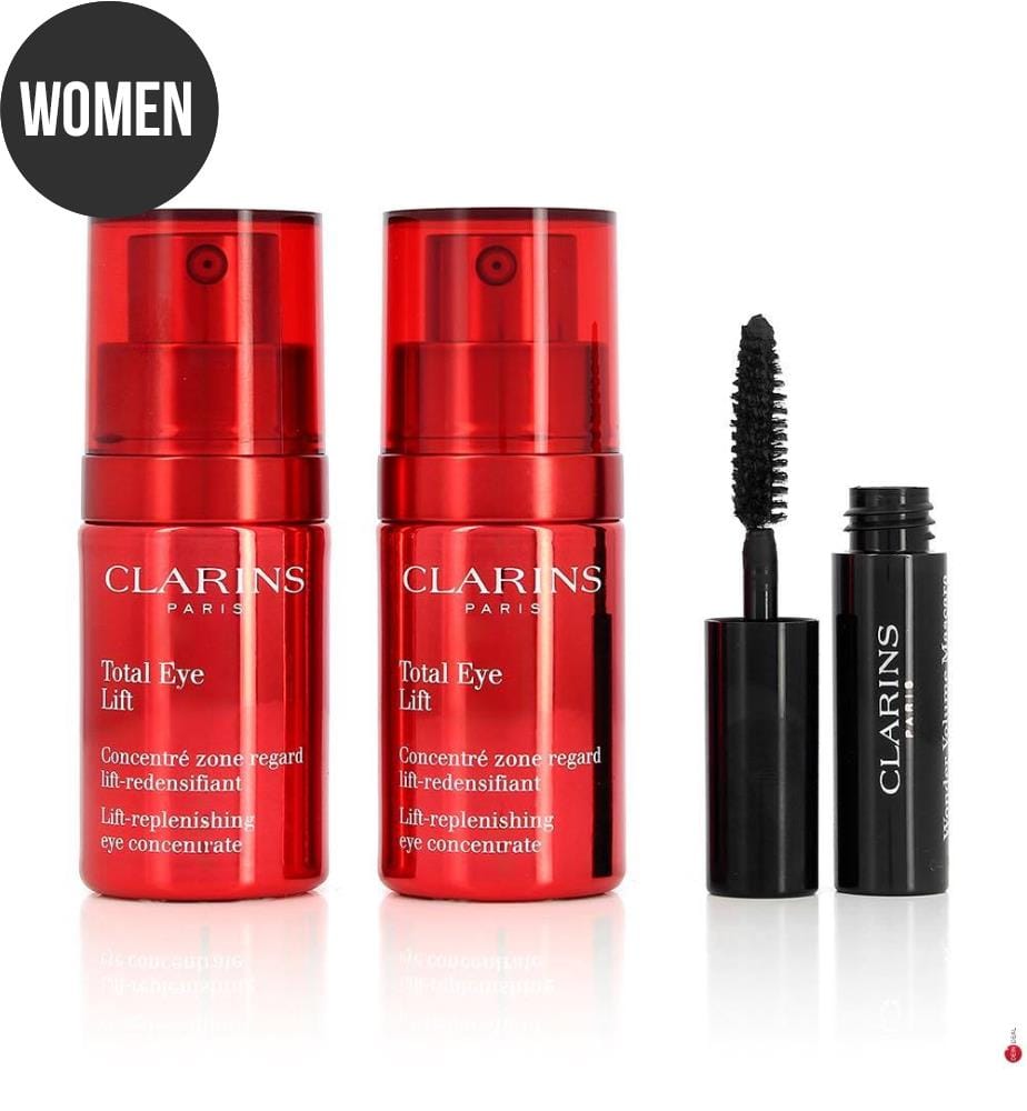 Set Total Eye Lift Duo Augenpflege-Konzentrat und Wonder Volume XXL Mascara #Black - 2 x 15 ml + 1 x 3 ml