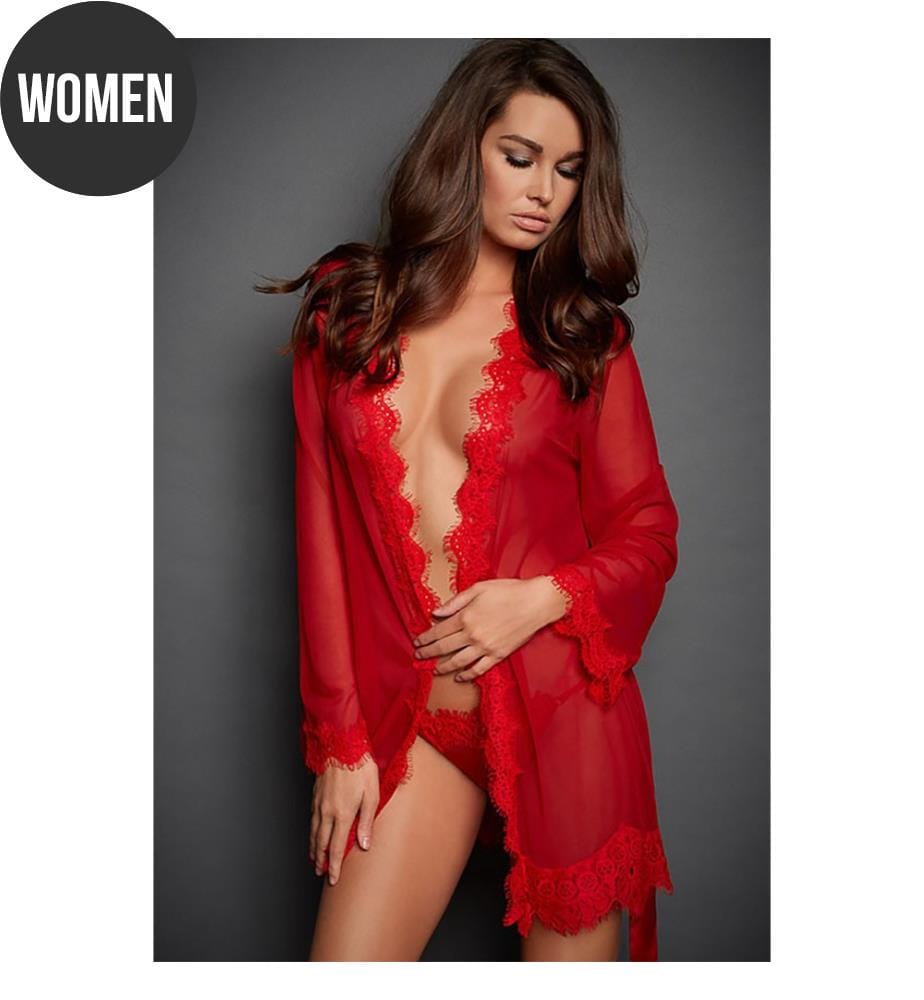Cinture in pizzo Déshabillé - Rosso