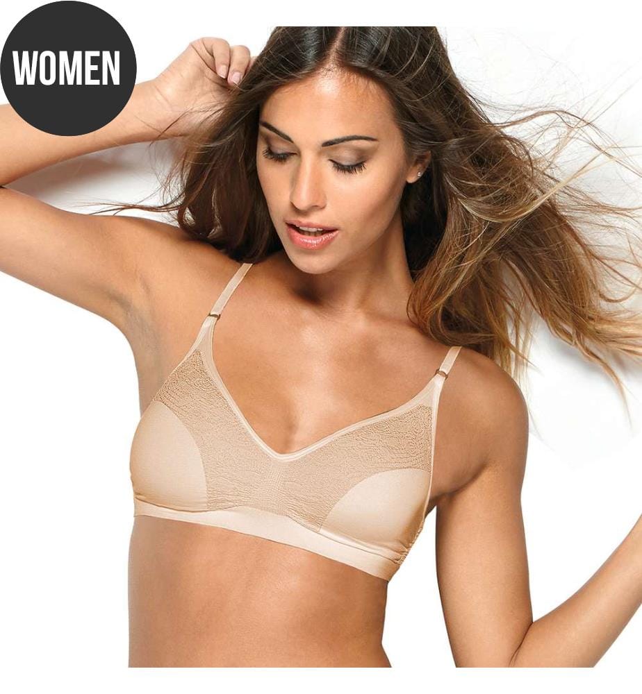 Brassiere-BH Jacquard - Beige