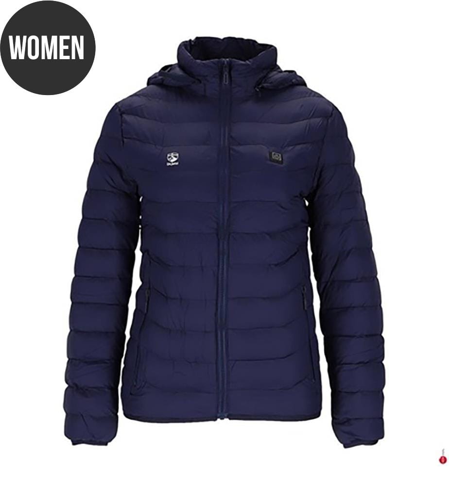 Beheizte Daunenjacke – Blau