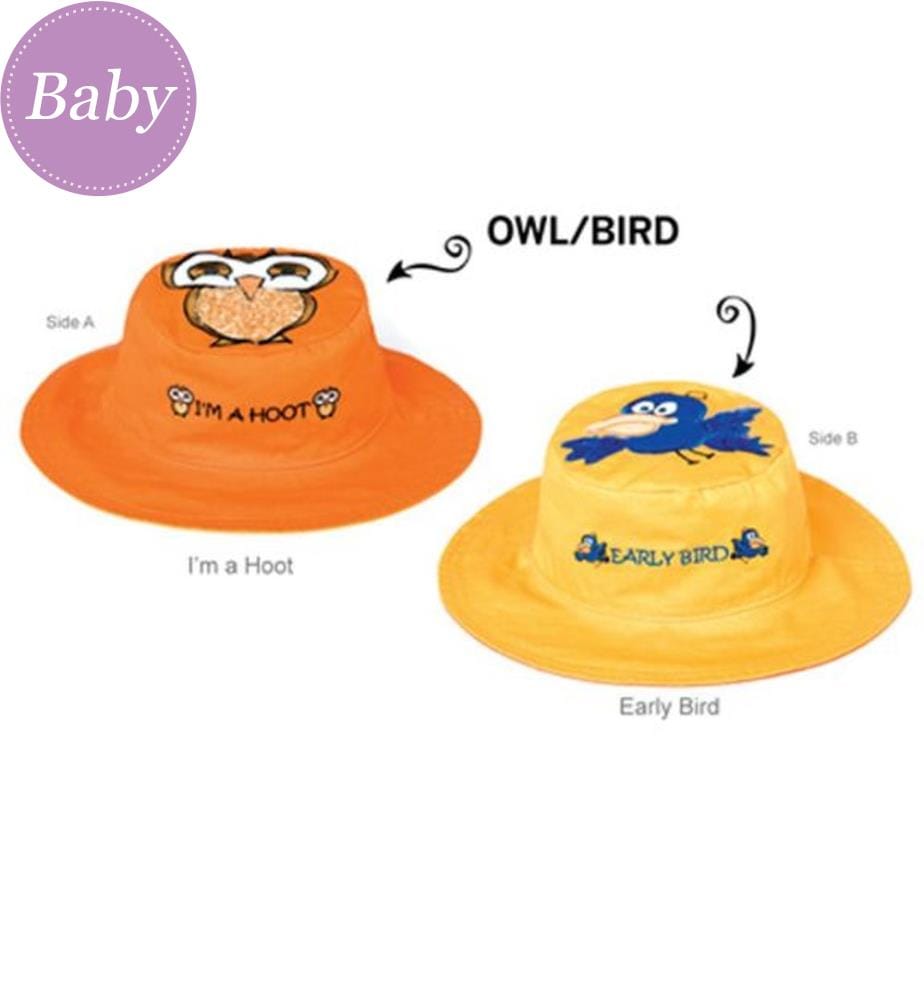 Lot de 2 chapeaux de soleil hibou/oiseau M (2-4 ans)