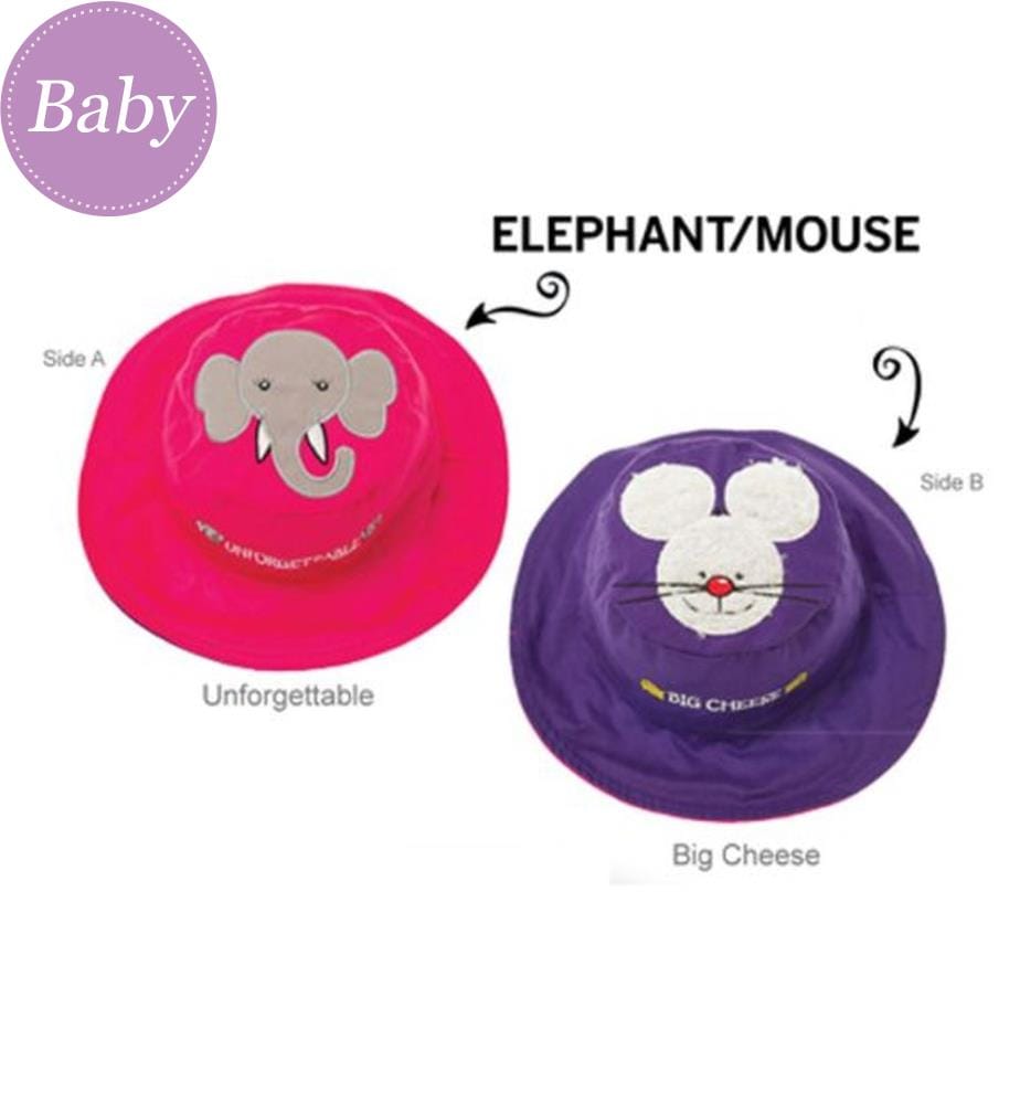 Lot de 2 chapeaux de soleil elephant/sourris M (2-4 ans)